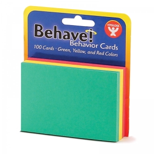 Behavior Cards 2"x3" - Green, Yellow & Red