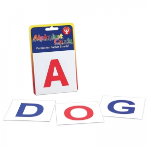 Alpha Cards 30 A-z, 4 Blank Cards 3"x3" -upper Case