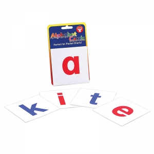 Alpha Cards 30, A-z, 4 Blank Cards3"x3" - Lower Case