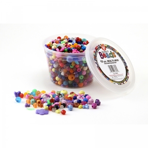 (4 EA) BUCKET O BEADS MULTI MIX