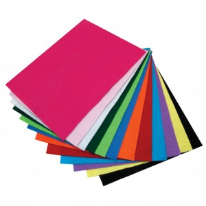 Felt Pack - 12 Shts, 9"x12" Assorted