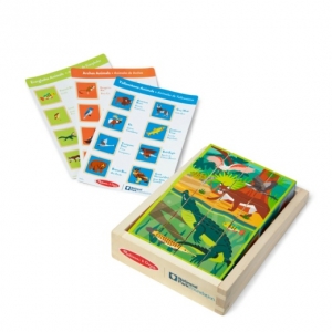 NATIONAL PARKS WOODEN BLOCKS PUZZLE & CUBE