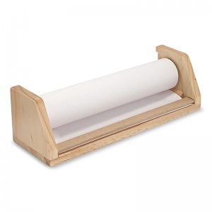 Wooden Tabletop Paper Roll Dispenser