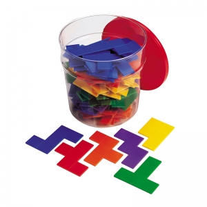 Rainbow Premier Pentominoes 6  Sets In Clear Tub