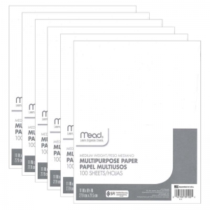 (6 PK) PAPER TYPING 8.5X11 100SHT 