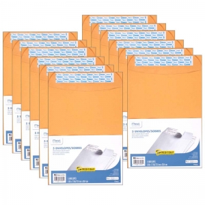 (12 PK) MEAD PRESS IT SEAL IT 9X12 ENVELOPES 5 PER PK