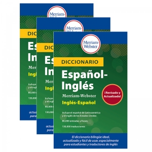 (3 EA) DICCIONARIO ESPANOL-INGLES MERRIAM-WEBSTER