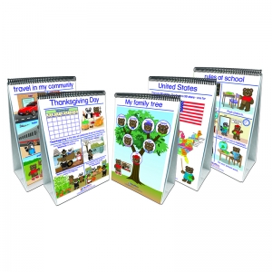 SET OF ALL 5 EARLY CHILDHOOD SOCIAL STUDIES READINESS FLIP CHART