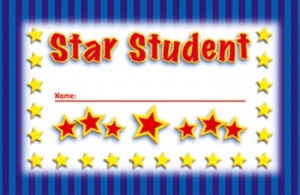 (6 PK) INCENTIVE PUNCH CARDS STAR STUDENT 36 PER PK