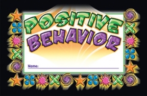 (6 PK) INCENTIVE PUNCH CARDS POSITIVE BEHAVIOR 36 PER PK