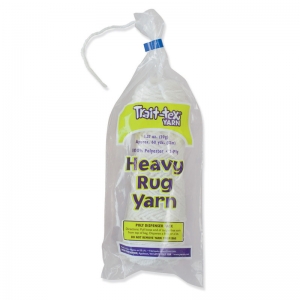 Traittex Heavy Rug Yarn, White, 1.37 Oz., 60 Yards