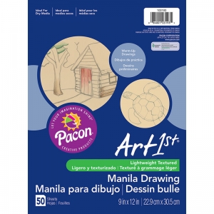 Art1st Drawing Paper, Standard Weight, 9 X 12, 50 Sheets