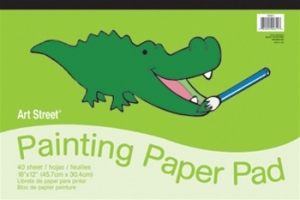 (3 EA) PAINTING PAPER PAD WHITE 40 SHEETS 18X12