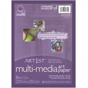 Art1st Mixed Media Art Paper, Heavyweight, 9 X 12, 60 Sheets