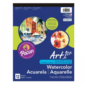 Art1st Watercolor Pad, 90 Lb., 11 X 14, 12 Sheets