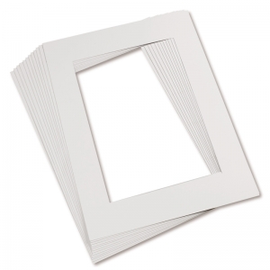 (2 PK) MAT FRAMES 9X12 WHITE