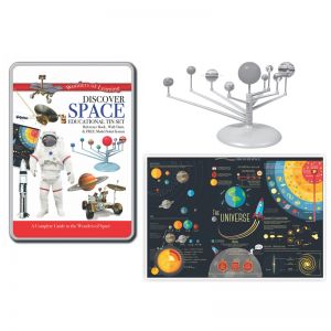 (2 St) Tin Set Discover Space