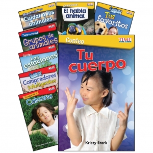 MATH/SCIENCE SPANISH GR K-1 8 BOOK SET TIME FOR KIDS