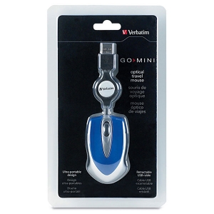 Verbatim Optical Mini Travel Mouse (Blue)