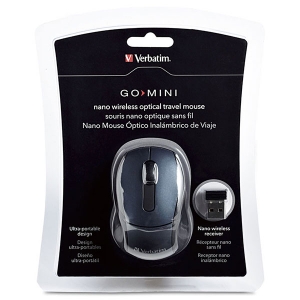 Verbatim Wireless Mini Travel Optical Mouse (Graphite)