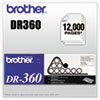 DR360 Drum Unit, 12,000 Page-Yield, Black