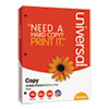 Copy Paper, 92 Bright, 3-Hole, 20 lb, 8.5 x 11, White, 500 Sheets/Ream, 10 Reams/Carton