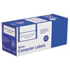 Dot Matrix Mailing Labels, 1 Across, 1 7/16 x 3 1/2, White, 5000/Box