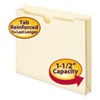 Manila File Jackets, 2-Ply Straight Tab, Letter Size, Manila, 50/Box