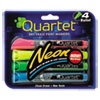 Neon Dry Erase Marker Set, Broad Bullet Tip, Assorted Colors, 4/Set