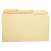 Double-Ply Top Tab Manila File Folders, 1/3-Cut Tabs, Legal Size, 100/Box