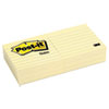 Original Pads in Canary Yellow, 3 x 3, Lined, 100-Sheet, 6/Pack