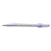 Round Stic Grip Xtra Comfort Ballpoint Pen, Easy-Glide, Stick, Medium 1.2 mm, Purple Ink, Gray/Purple Barrel, Dozen