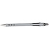 FlexGrip Ultra Ballpoint Pen, Retractable, Fine 0.8 mm, Black Ink, Gray/Black Barrel, Dozen