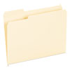 Interior File Folders, 1/3-Cut Tabs, Letter Size, Manila, 100/Box