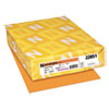 Color Cardstock, 65 lb, 8.5 x 11, Cosmic Orange, 250/Pack