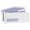 Business Envelope, #10, Commercial Flap, Gummed Closure, 4.13 x 9.5, White, 500/Box