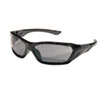 ForceFlex Safety Glasses, Black Frame, Gray Lens