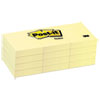 Original Pads in Canary Yellow, 1 3/8 x 1 7/, 100-Sheet, 12/Pack