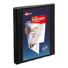 Heavy-Duty Non Stick View Binder with DuraHinge and Slant Rings, 3 Rings, 0.5