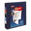 Heavy-Duty View Binder with DuraHinge and One Touch EZD Rings, 3 Rings, 1.5