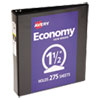 Economy View Binder with Round Rings , 3 Rings, 1.5