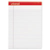 Perforated Writing Pads, Wide/Legal Rule, 8.5 x 11.75, White, 50 Sheets, Dozen