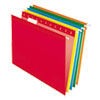 Colored Reinforced Hanging Folders, Letter Size, 1/5-Cut Tab, Assorted, 25/Box