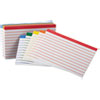 Color Coded Ruled Index Cards, 3 x 5, Assorted Colors, 100/Pack