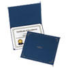 Certificate Holder, 11 1/4 x 8 3/4, Dark Blue, 5/Pack