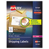 Repositionable Shipping Labels w/SureFeed, Laser, 3 1/3 x 4, White, 600/Box