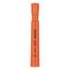 Desk Highlighters, Fluorescent Orange Ink, Chisel Tip, Orange Barrel, Dozen