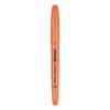 Pocket Highlighters, Fluorescent Orange Ink, Chisel Tip, Orange Barrel, Dozen