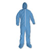 A65 Hood and Boot Flame-Resistant Coveralls, Blue, 2X-Large, 25/Carton
