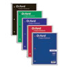 Coil-Lock Wirebound Notebooks, 1 Subject, Medium/College Rule, Assorted Color Covers, 11 x 8.5, 100 Sheets